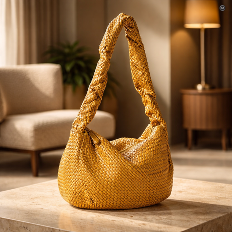 Elvira-Tasche aus gewebtem Leder