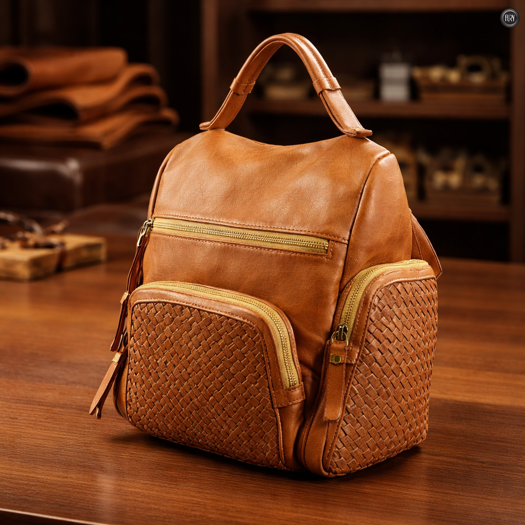 Volterra Hintergrund in gewebter Leder