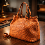 Borsa Caterina Lume in pelle intrecciata