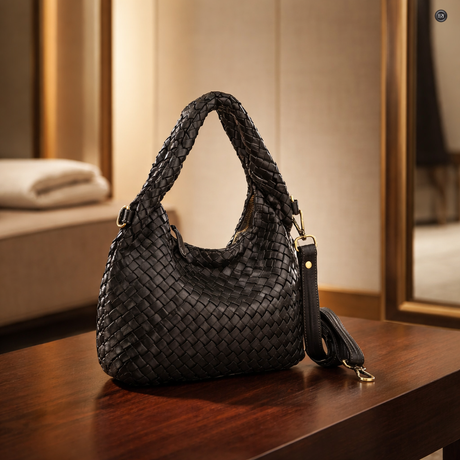 Livia Tasche aus gewebtem Leder