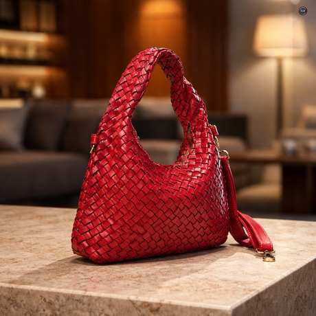 Livia Tasche aus gewebtem Leder