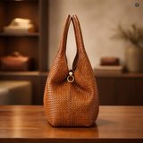 Borsa Nola Maxi in pelle intrecciata