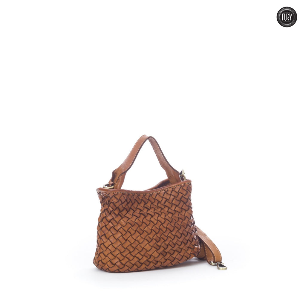 Sibilla Handtasche aus gewebtem Leder