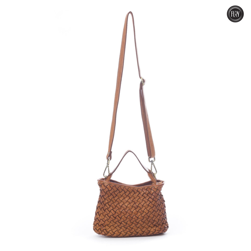 Sibilla Handtasche aus gewebtem Leder