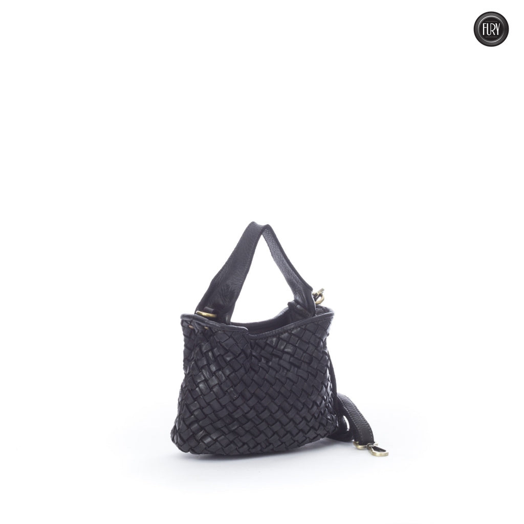 Sibilla Handtasche aus gewebtem Leder