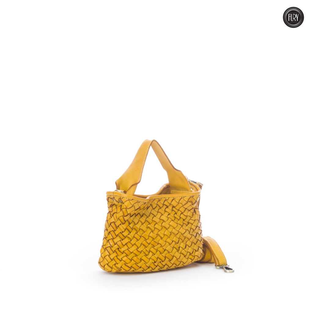 Sibilla Handtasche aus gewebtem Leder