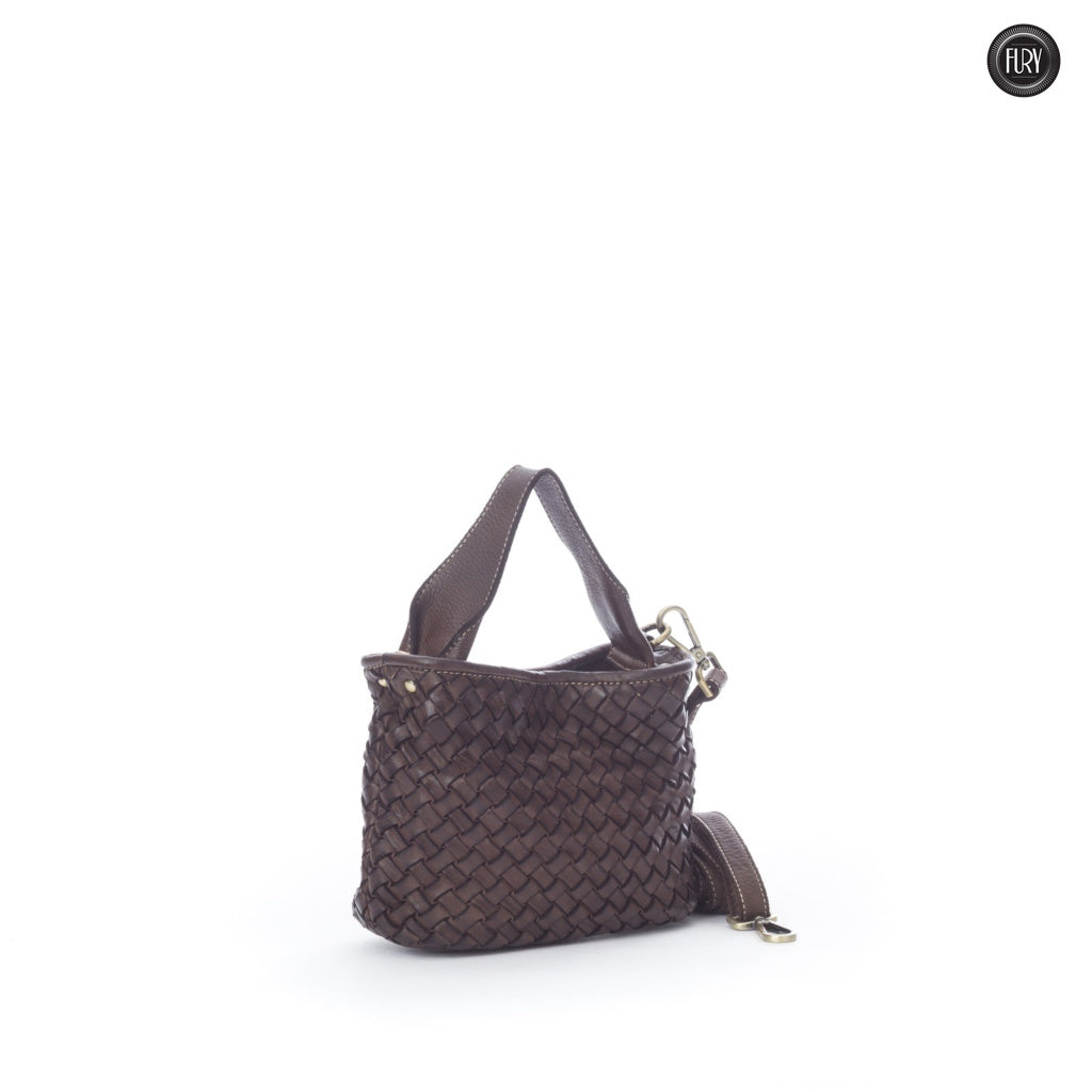 Sibilla Handtasche aus gewebtem Leder