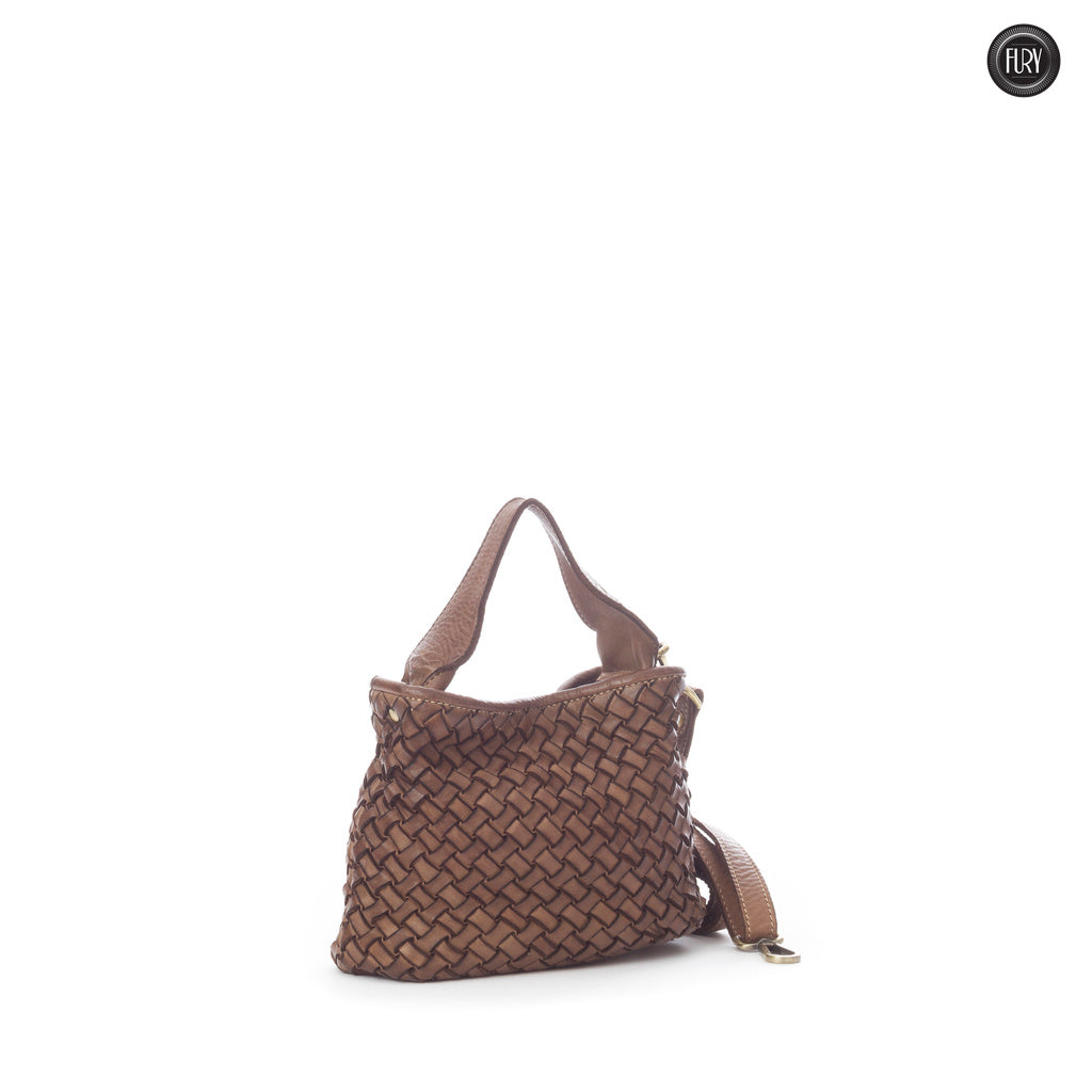 Sibilla Handtasche aus gewebtem Leder