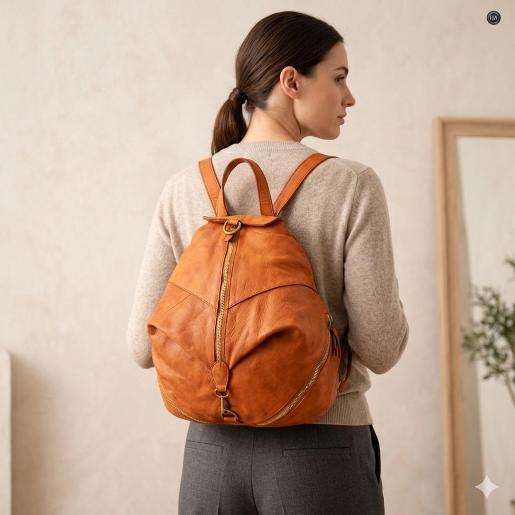 Zaino Ermete in pelle