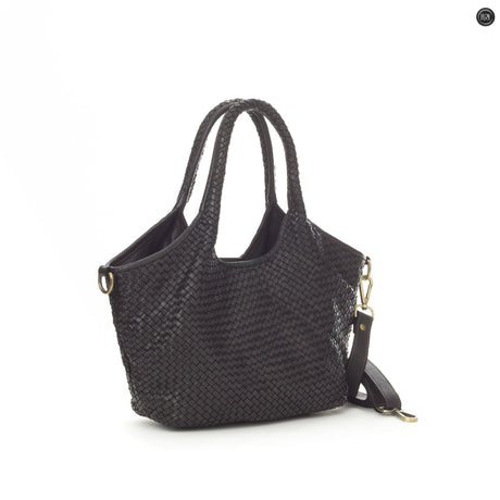 Nola-Tasche aus gewebtem Leder