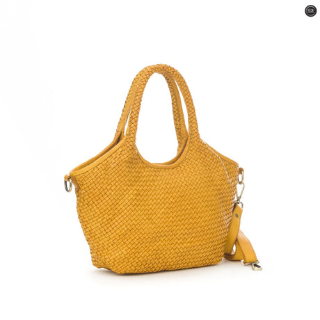 Nola-Tasche aus gewebtem Leder