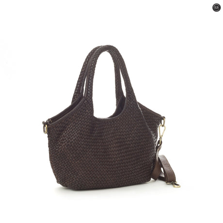 Nola-Tasche aus gewebtem Leder