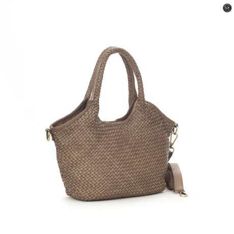 Nola-Tasche aus gewebtem Leder
