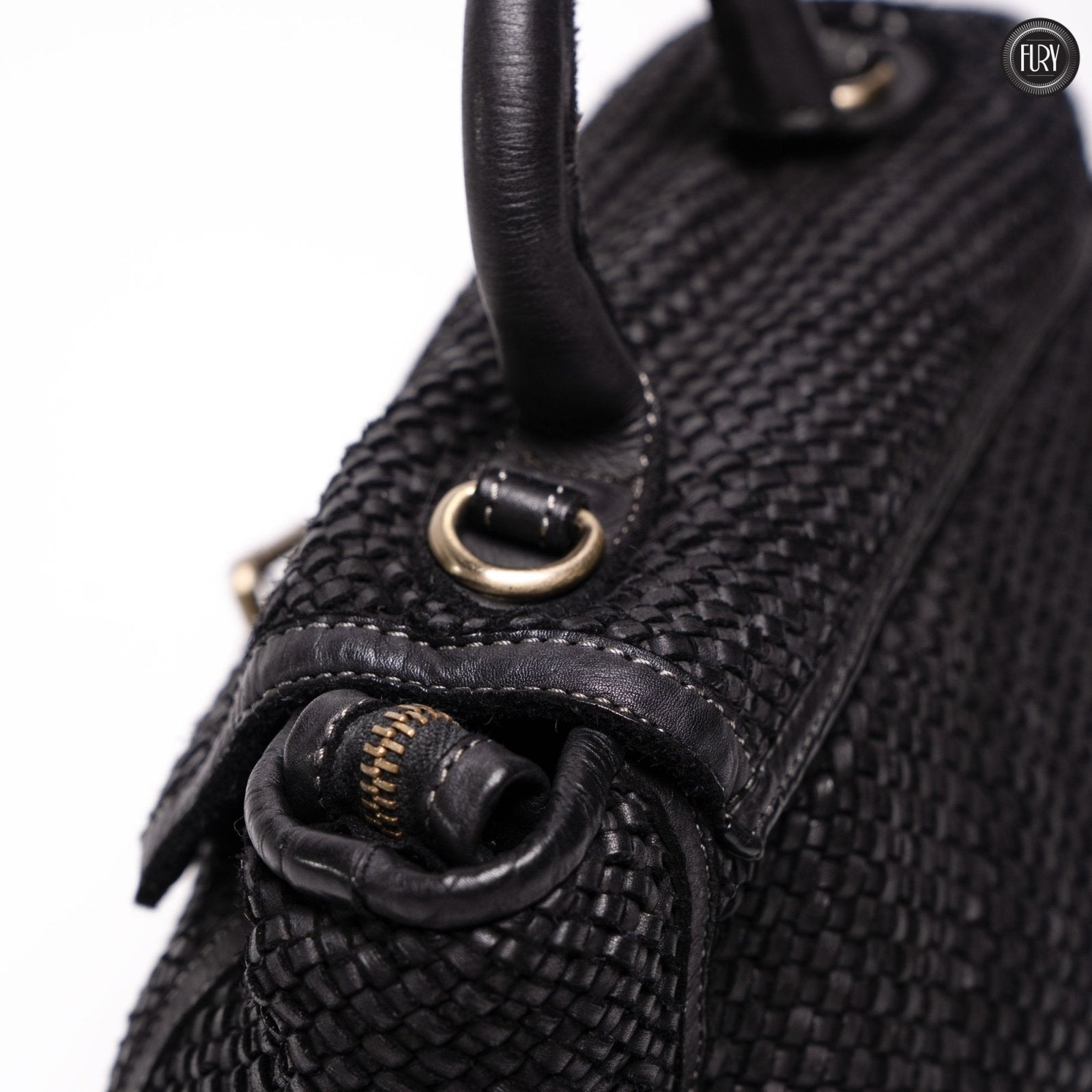 Borsa Camilla in pelle intrecciata - Fury