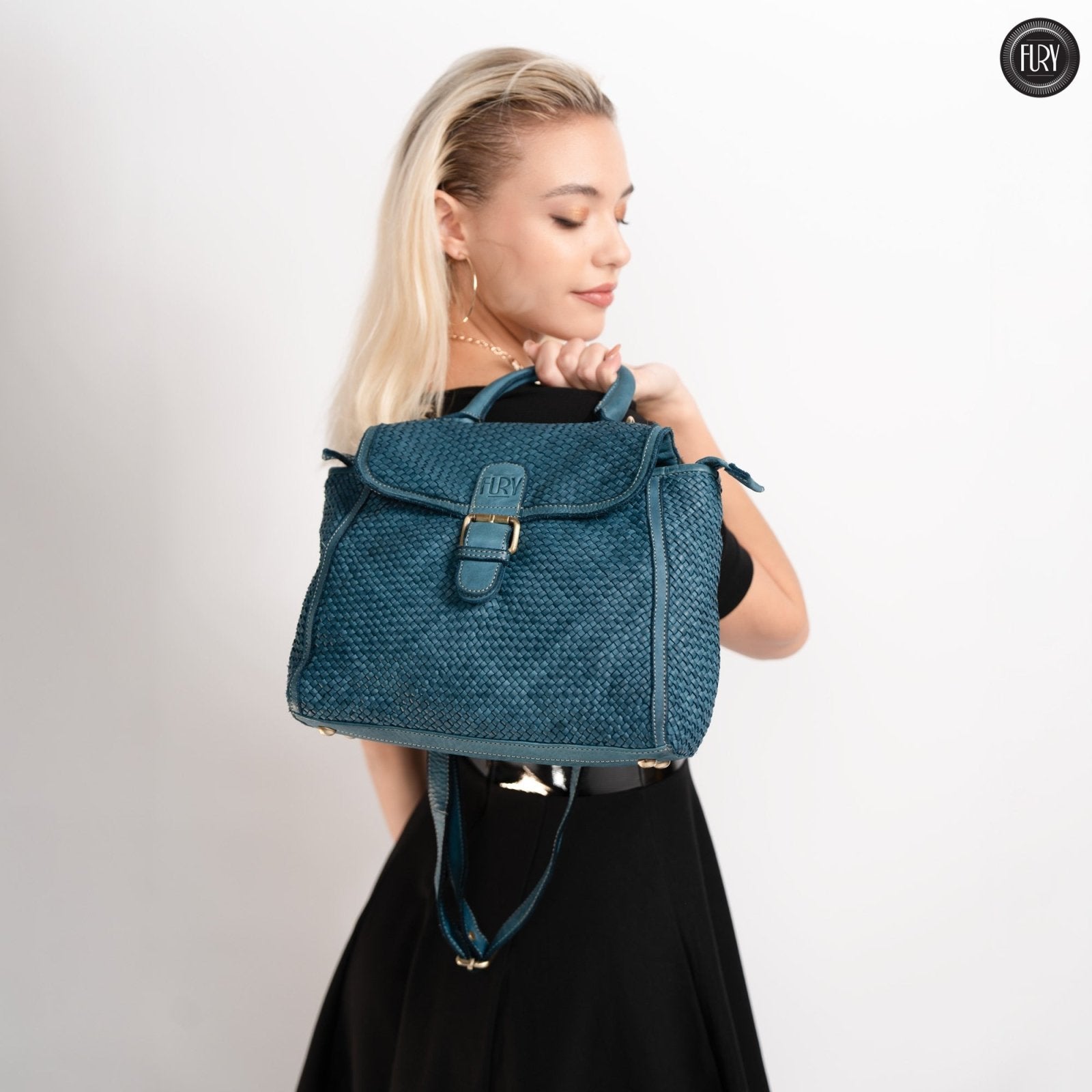 Borsa Camilla in pelle intrecciata - Fury