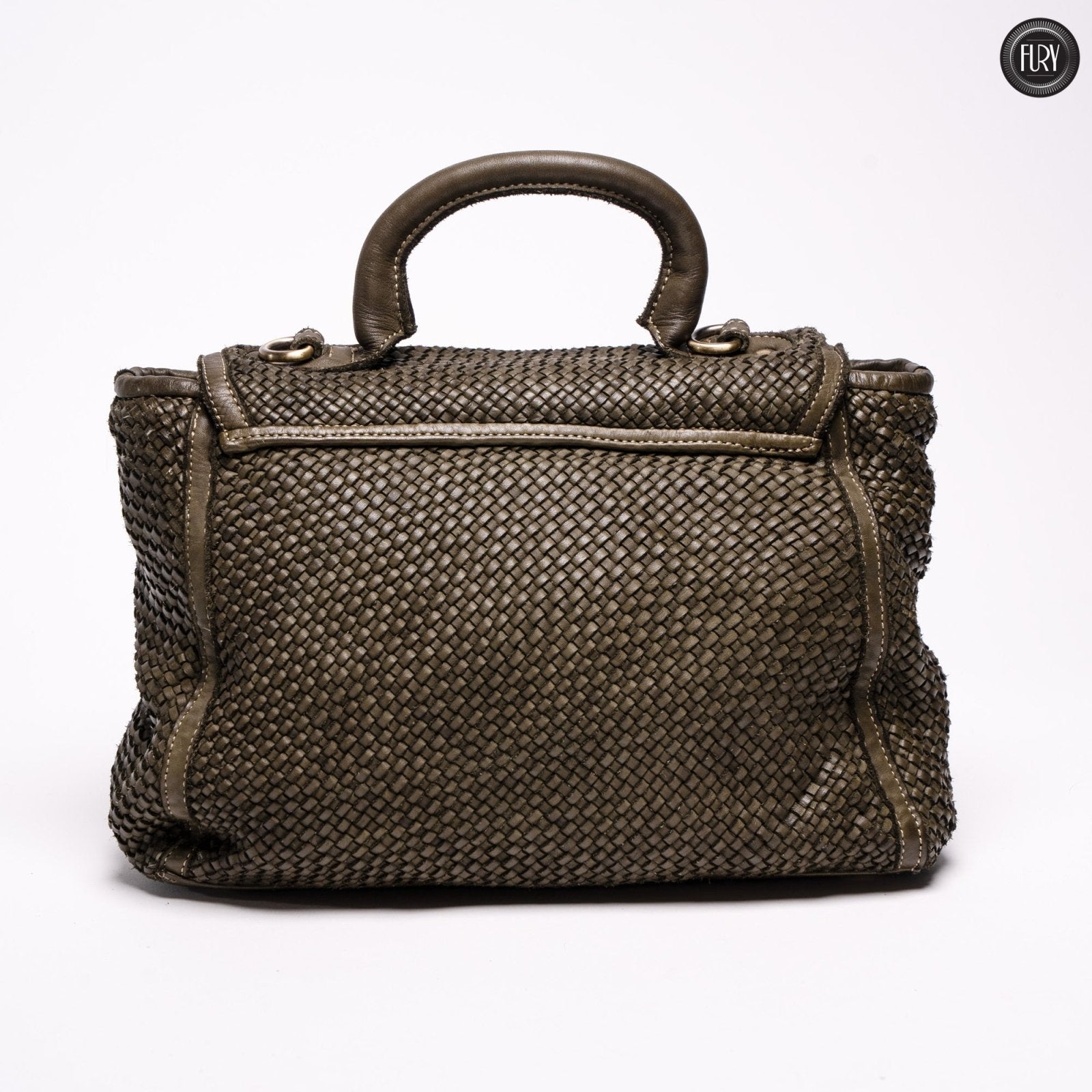 Borsa Camilla in pelle intrecciata - Fury