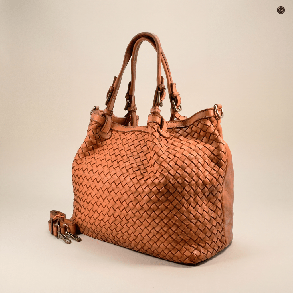 Borsa Caterina Lume in pelle intrecciata - Fury