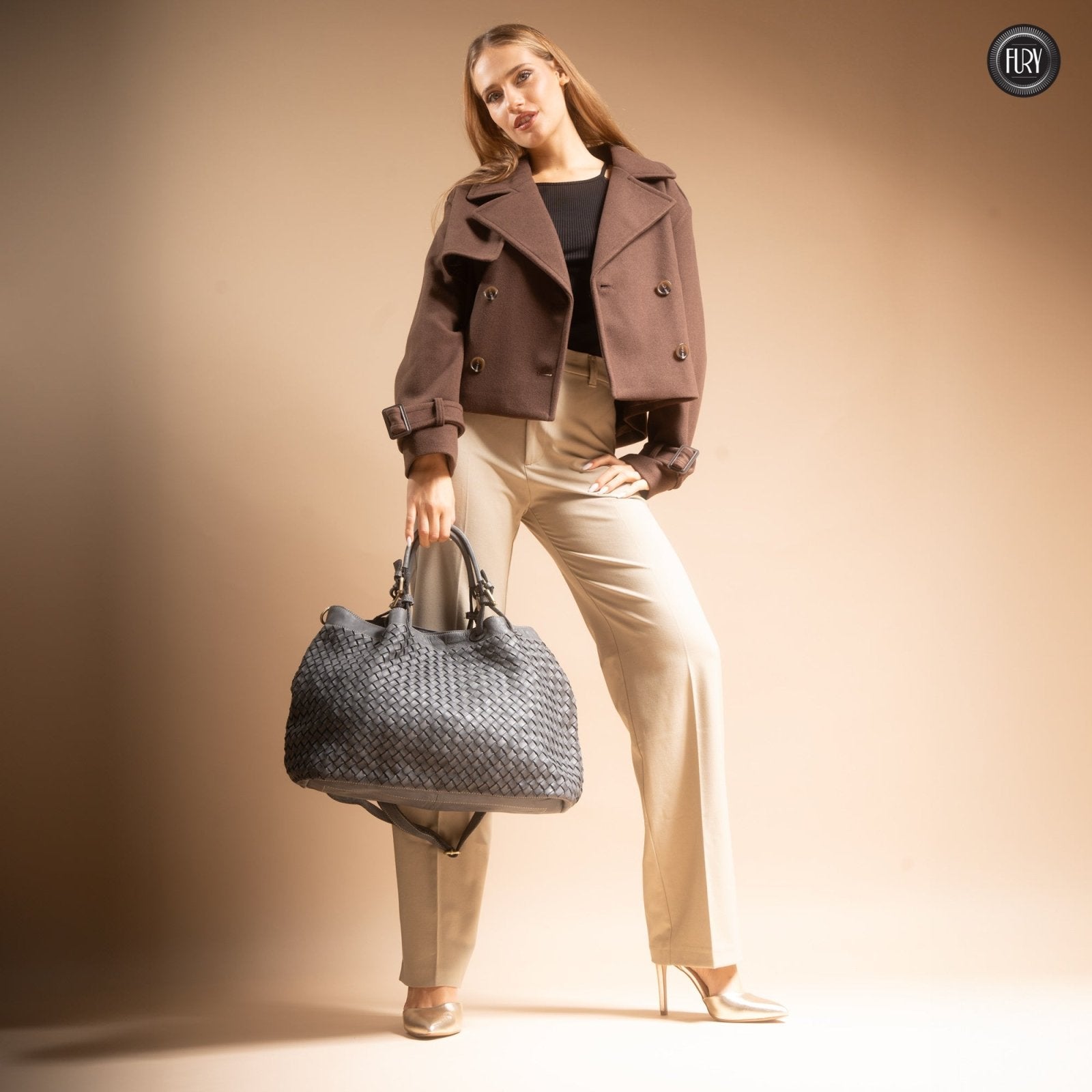 Borsa Caterina Maxi in pelle - Fury