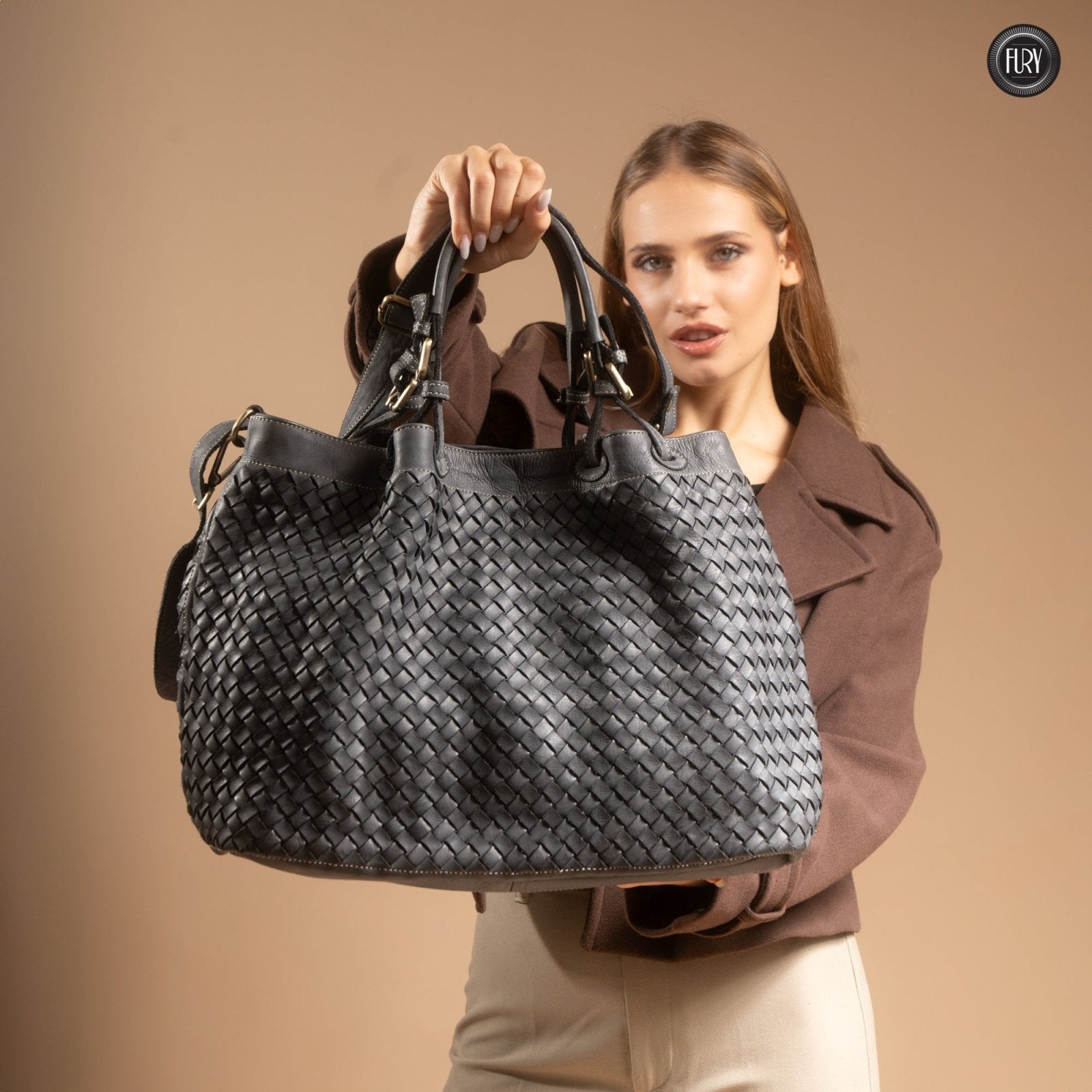 Borsa Caterina Maxi in pelle - Fury