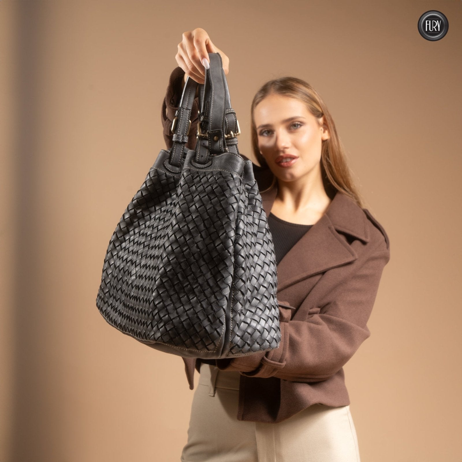 Borsa Caterina Maxi in pelle - Fury