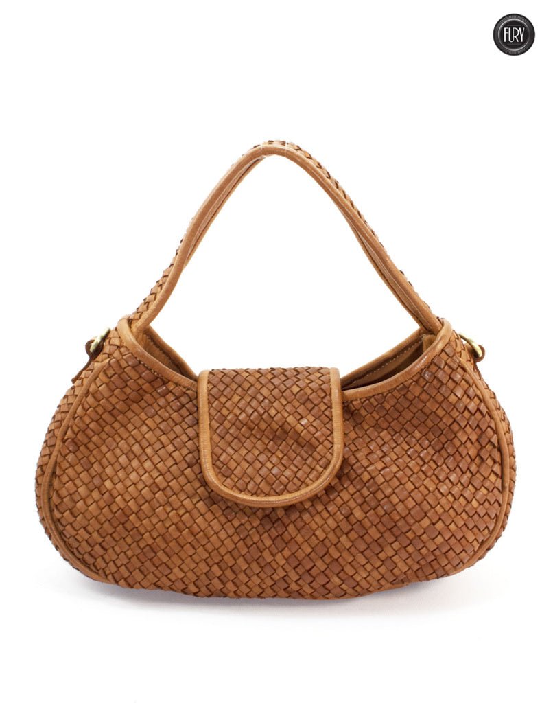 Borsa Clarissa in pelle intrecciata - Fury