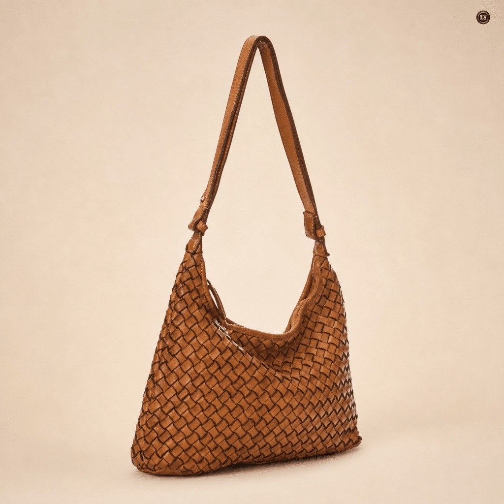 Borsa Laura in pelle intrecciata - Fury