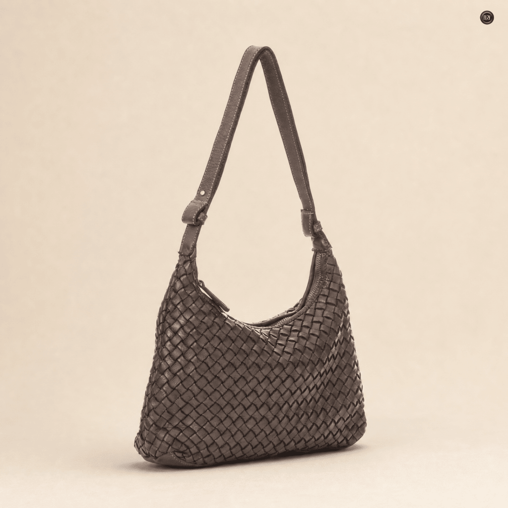 Borsa Laura in pelle intrecciata - Fury