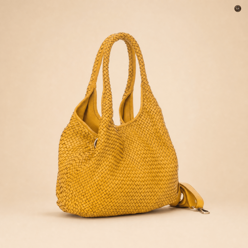 Borsa Nola Maxi in pelle intrecciata - Fury