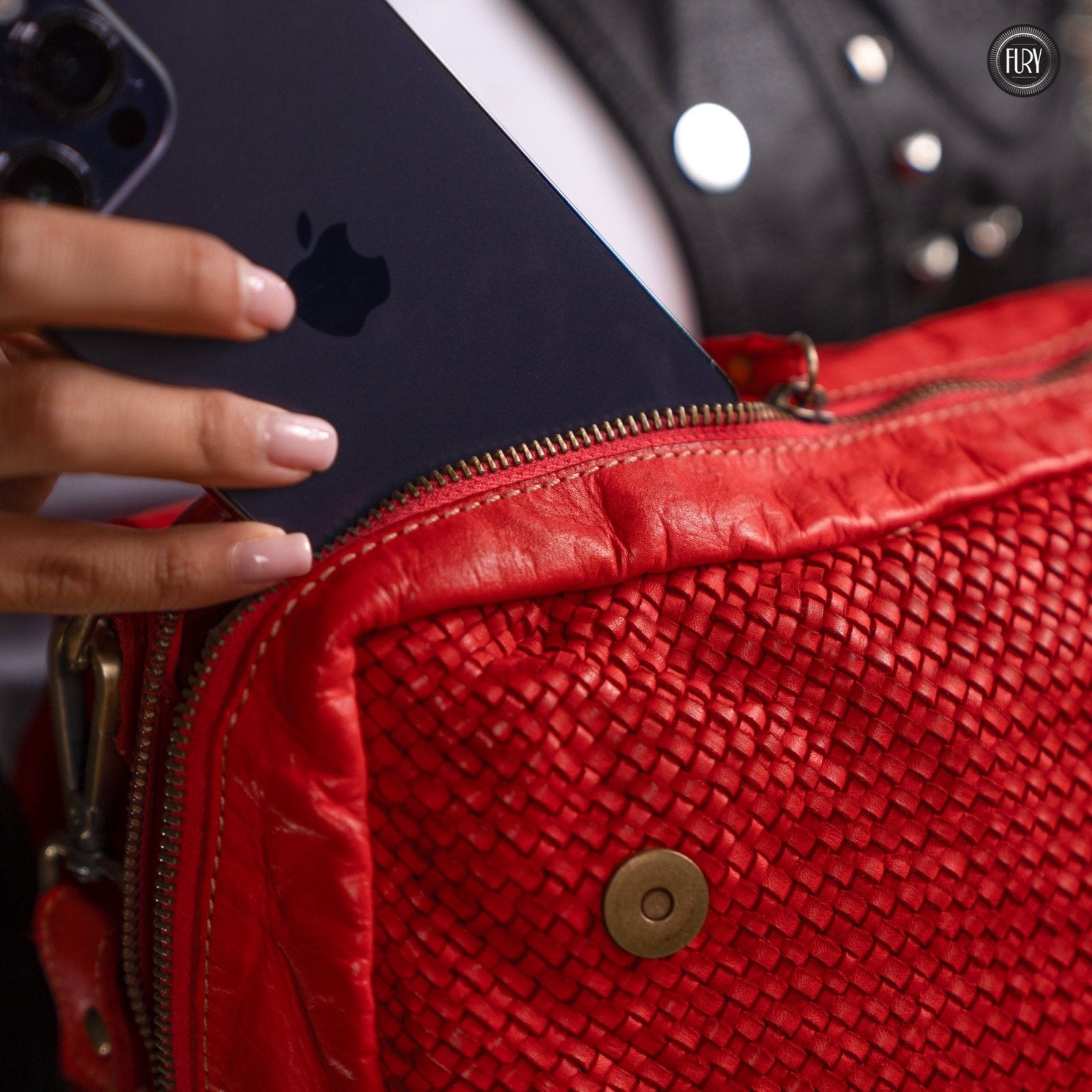 Borsa Siena in pelle intrecciata - Preordine - Fury