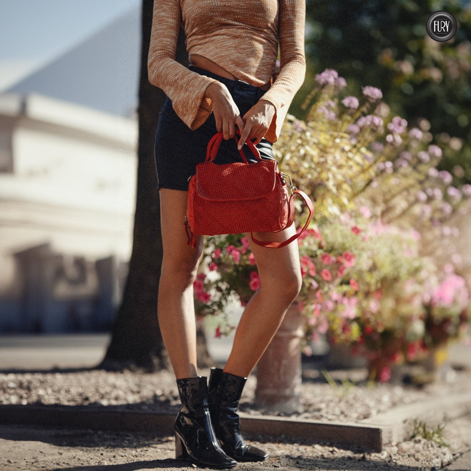 Borsa Siena in pelle intrecciata - Preordine - Fury