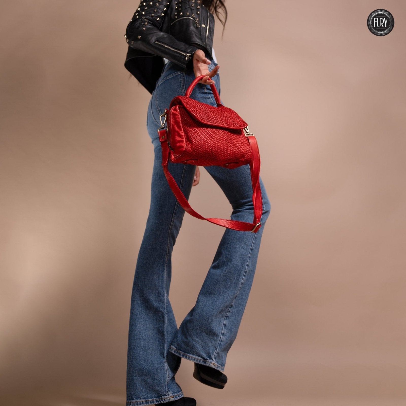 Borsa Siena in pelle intrecciata - Preordine - Fury