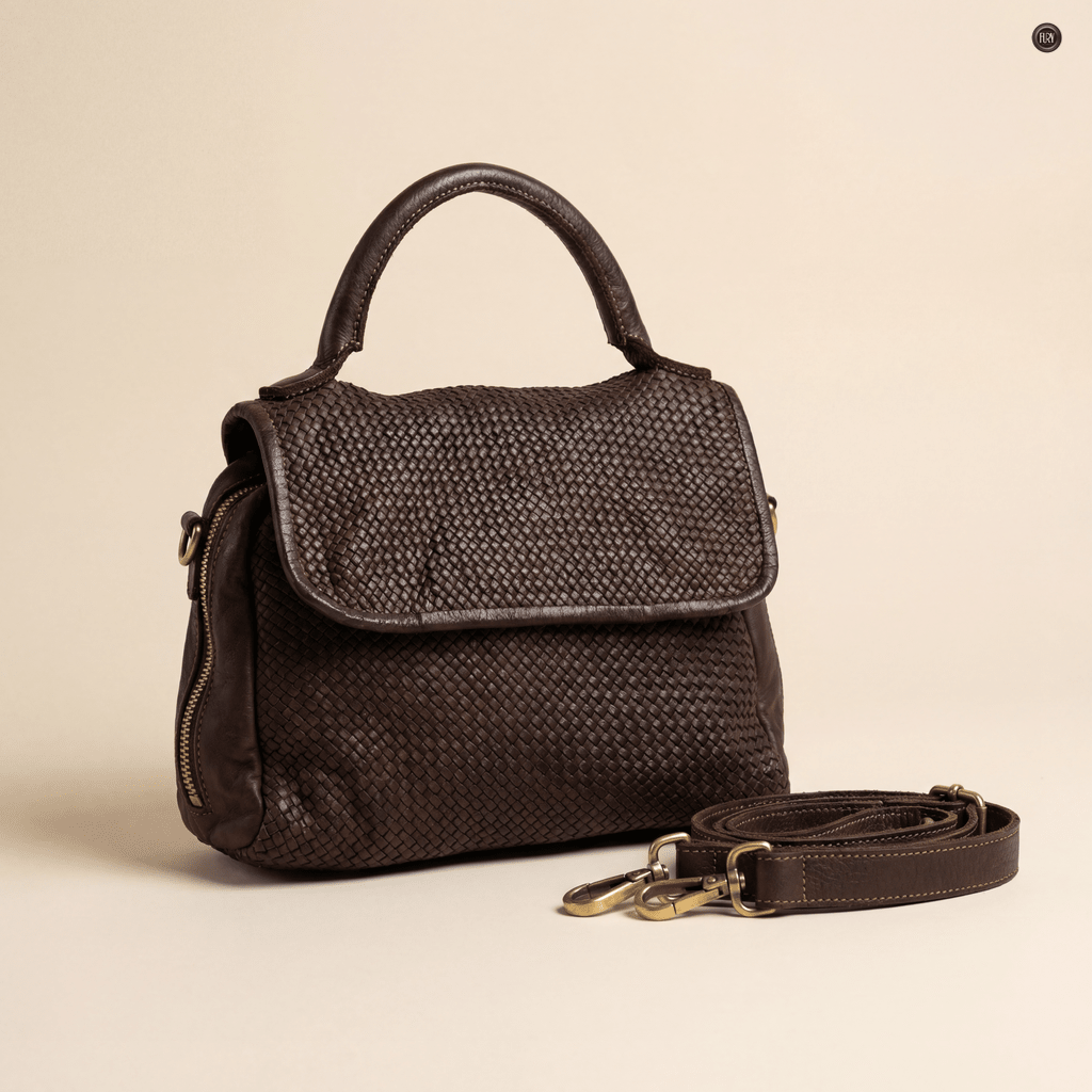 Borsa Siena in pelle intrecciata - Preordine - Fury