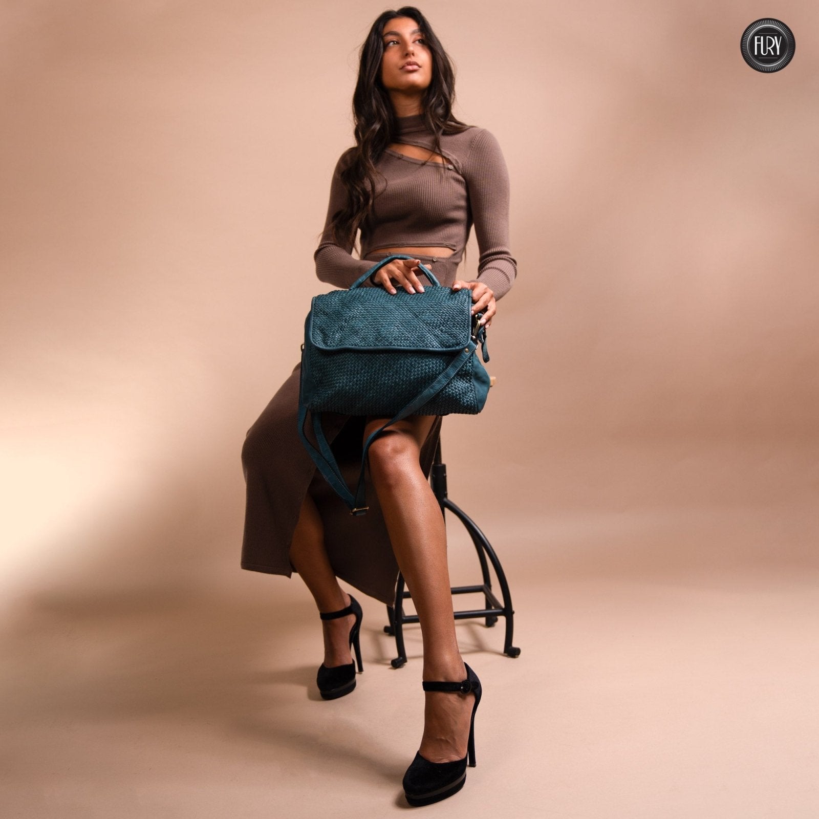 Borsa Siena Maxi in pelle intrecciata - Preordine - Fury