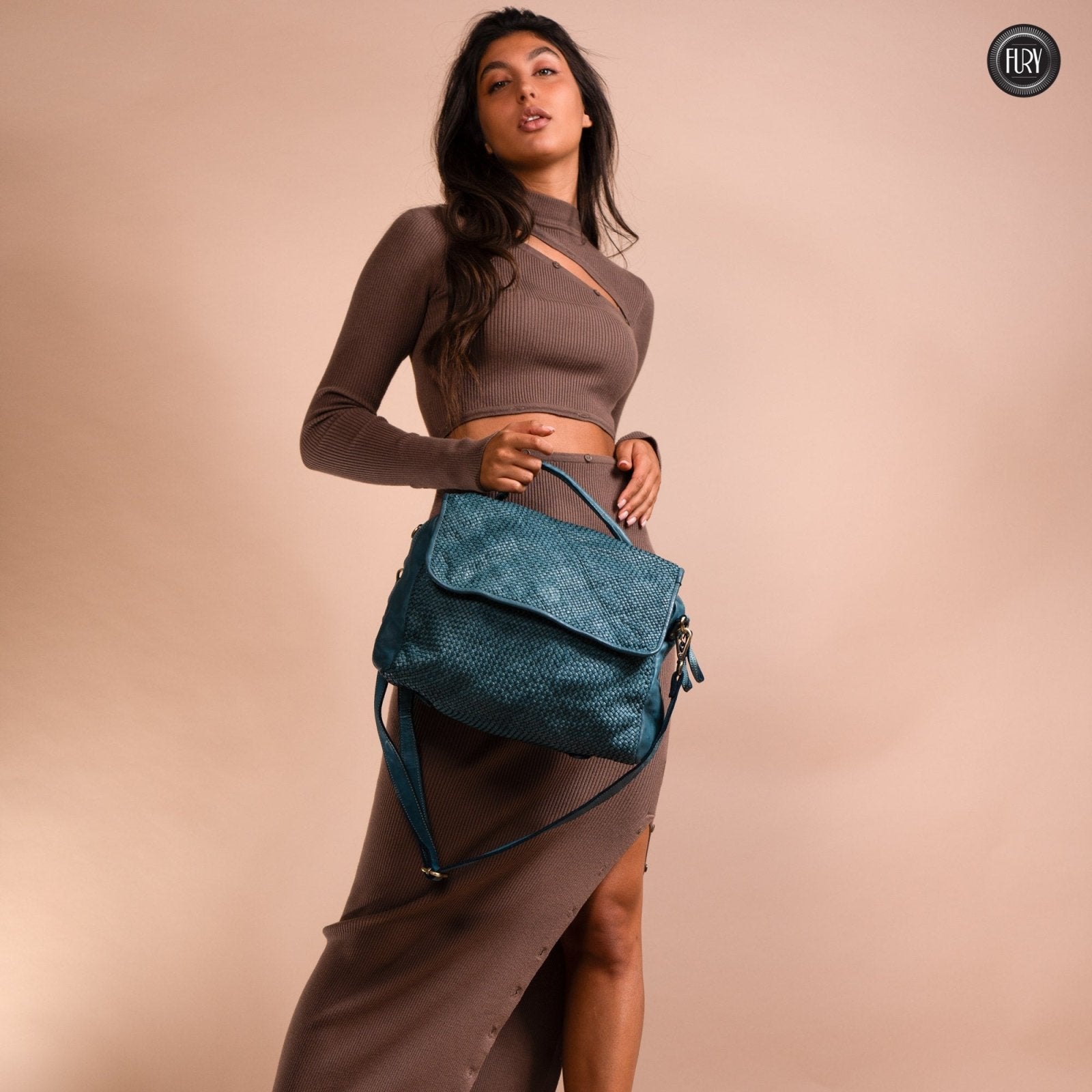 Borsa Siena Maxi in pelle intrecciata - Preordine - Fury