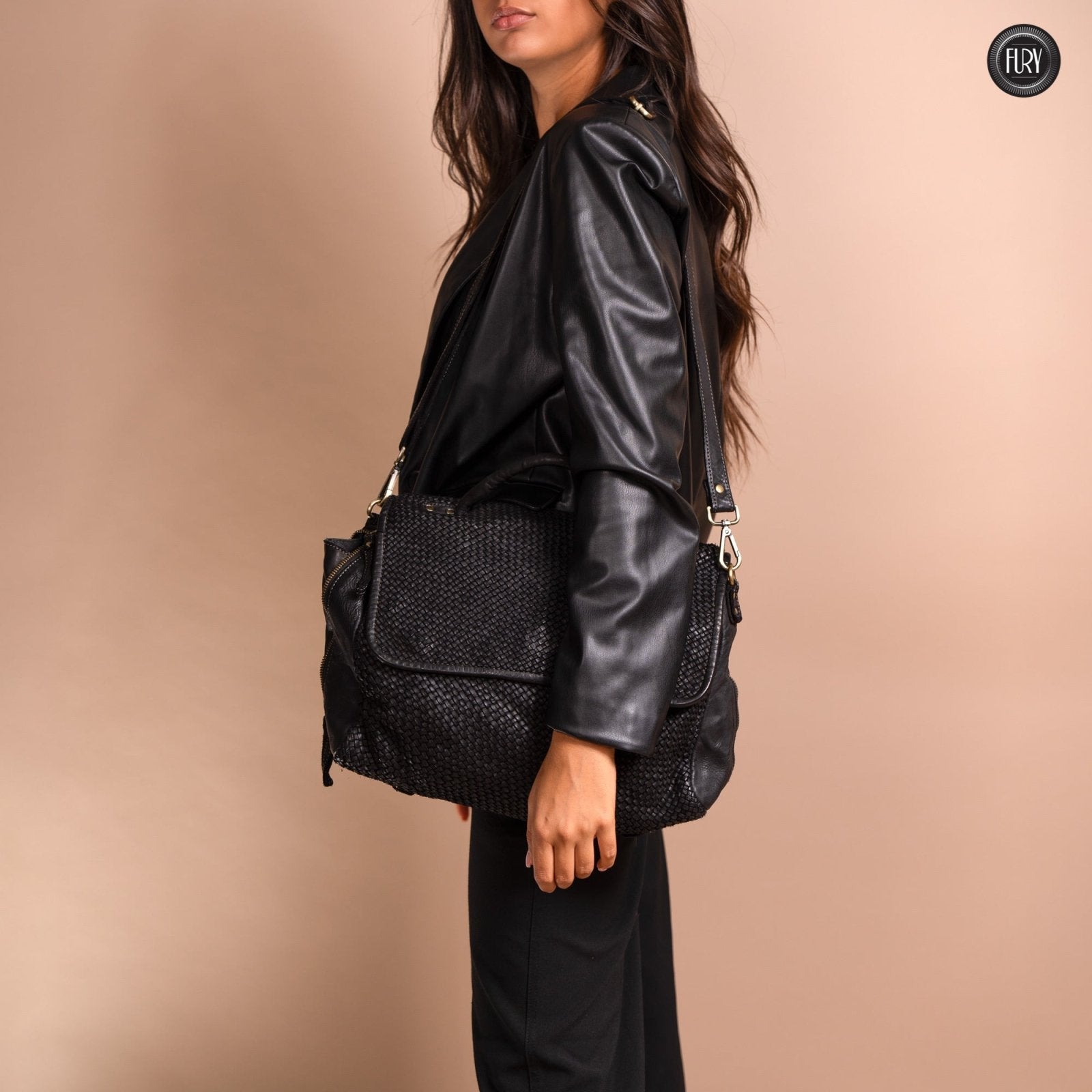 Borsa Siena Maxi in pelle intrecciata - Preordine - Fury