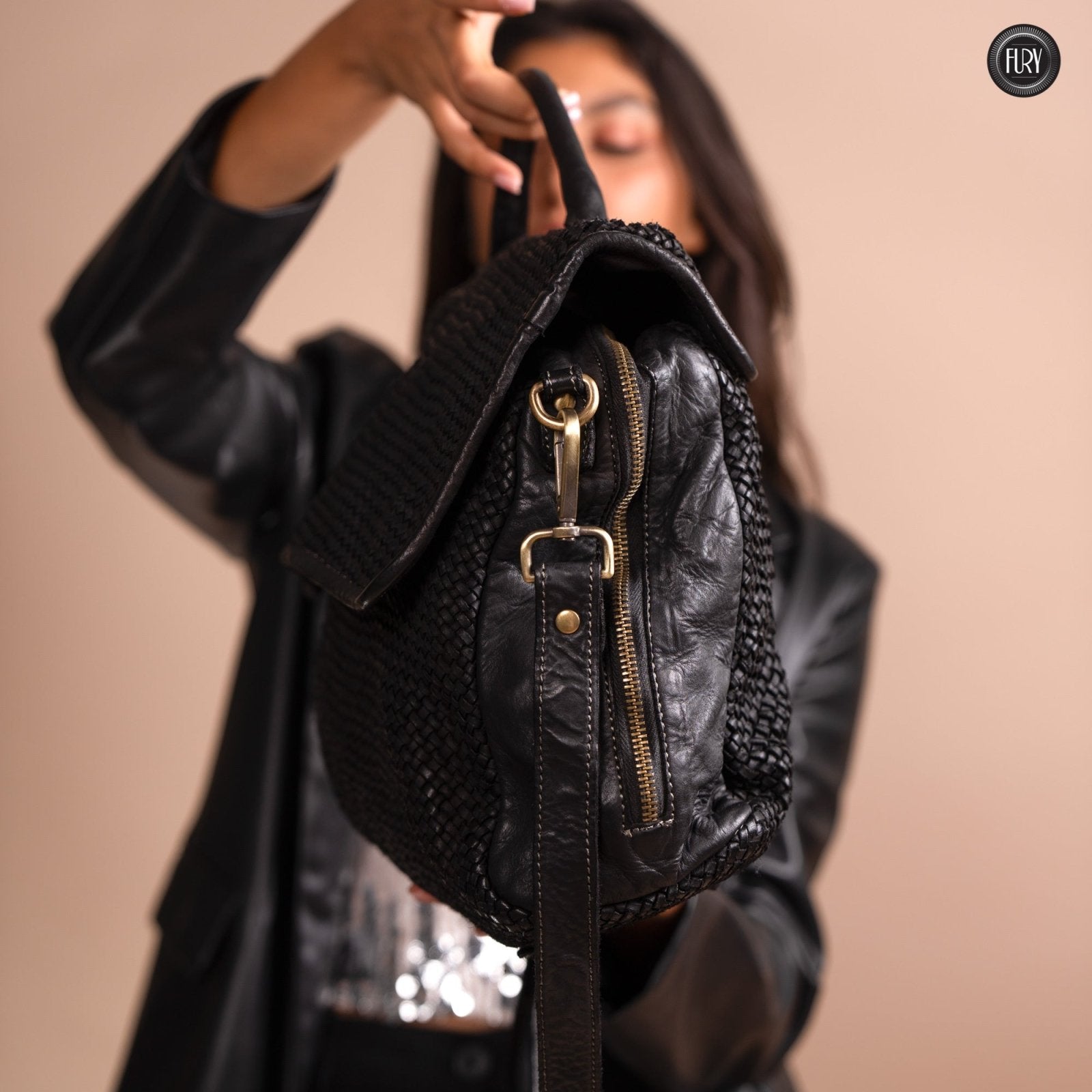 Borsa Siena Maxi in pelle intrecciata - Preordine - Fury