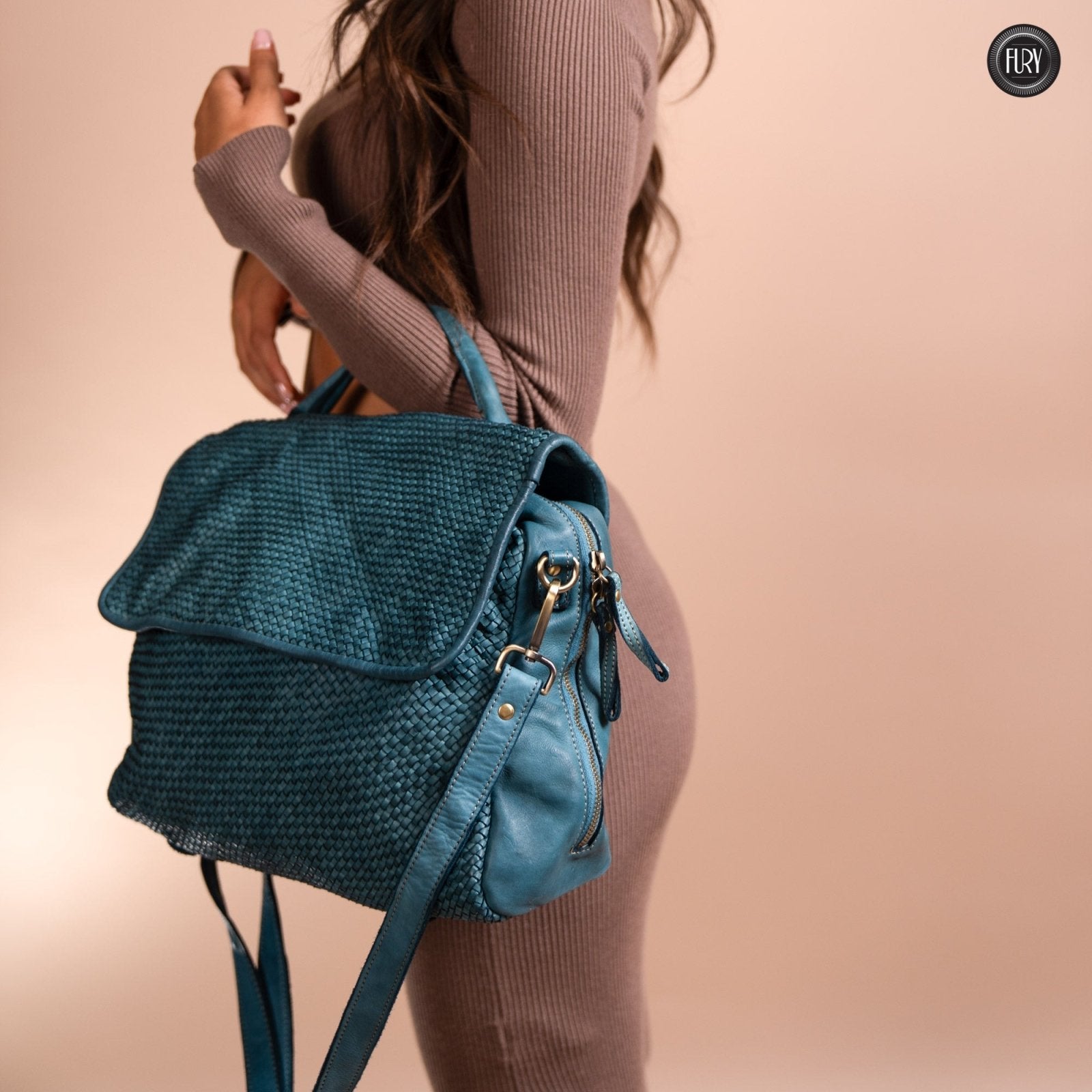 Borsa Siena Maxi in pelle intrecciata - Preordine - Fury