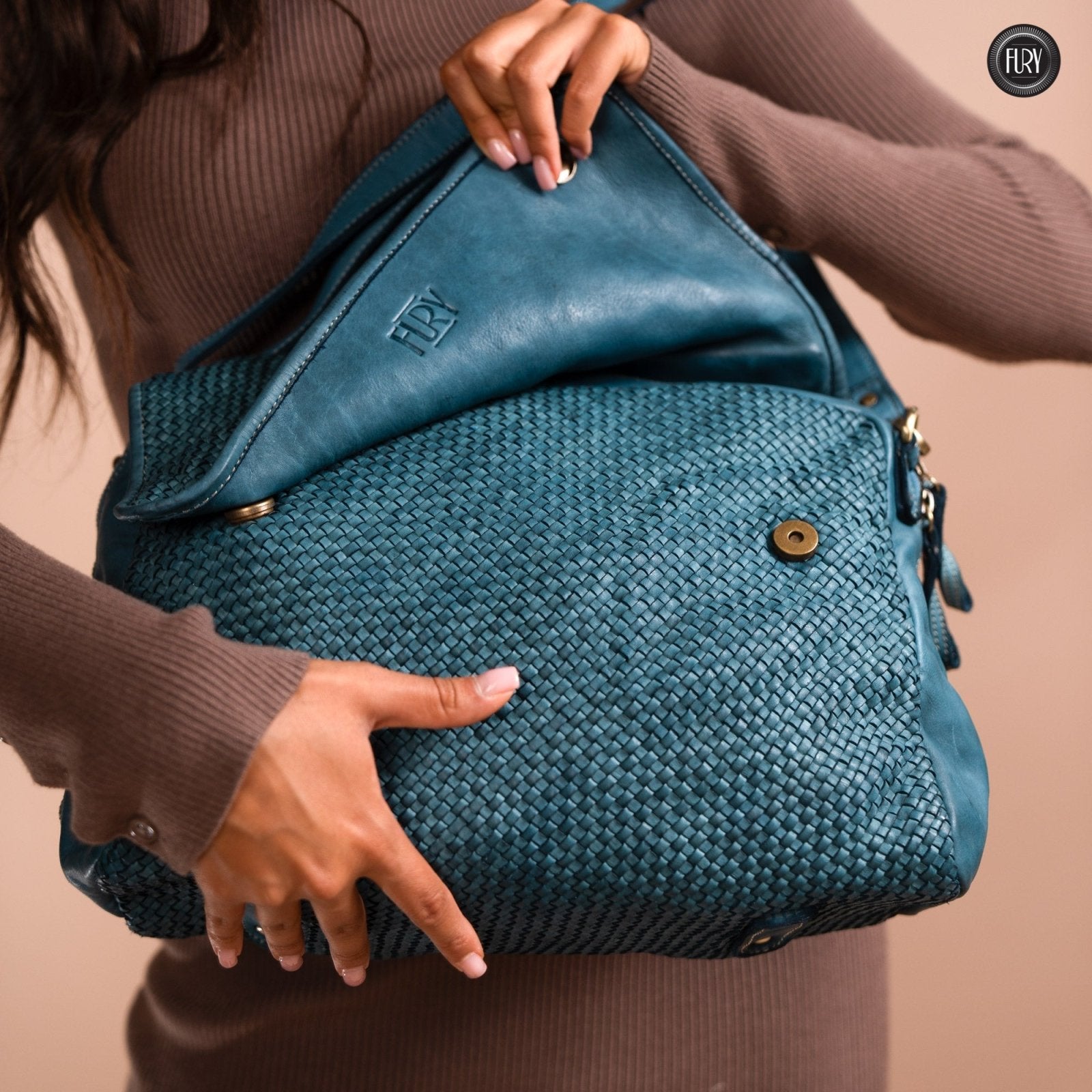 Borsa Siena Maxi in pelle intrecciata - Preordine - Fury