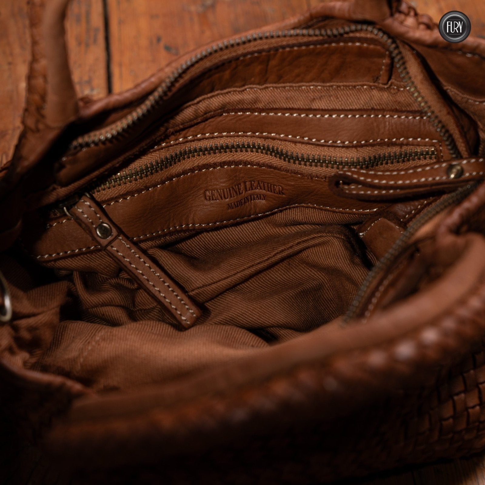 Borsetta Alba in pelle intrecciata - Fury