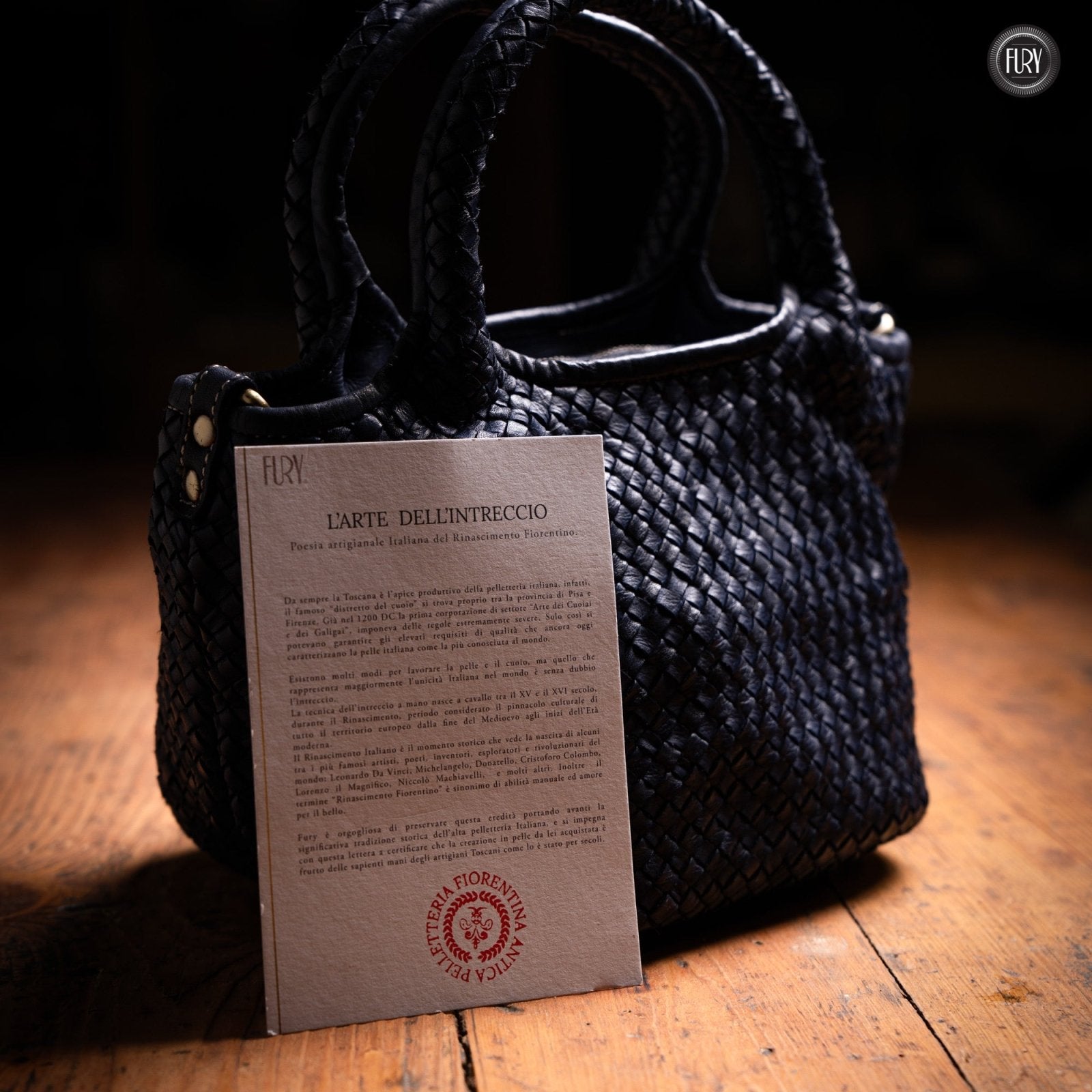 Borsetta Alba in pelle intrecciata - Fury