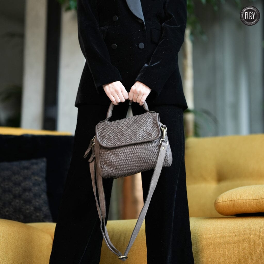 Borsa Siena in pelle intrecciata - Preordine - Fury