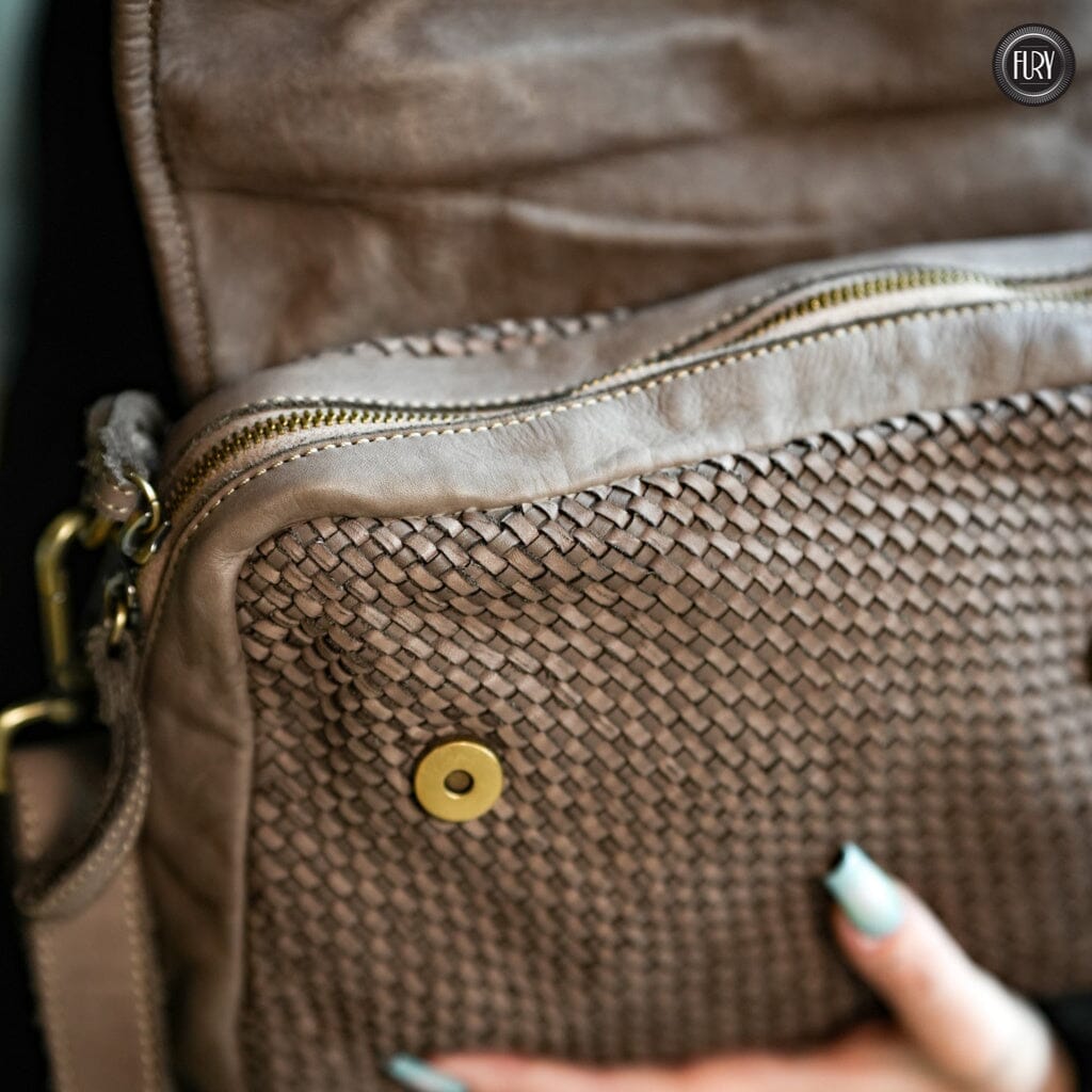 Borsa Siena in pelle intrecciata - Preordine - Fury