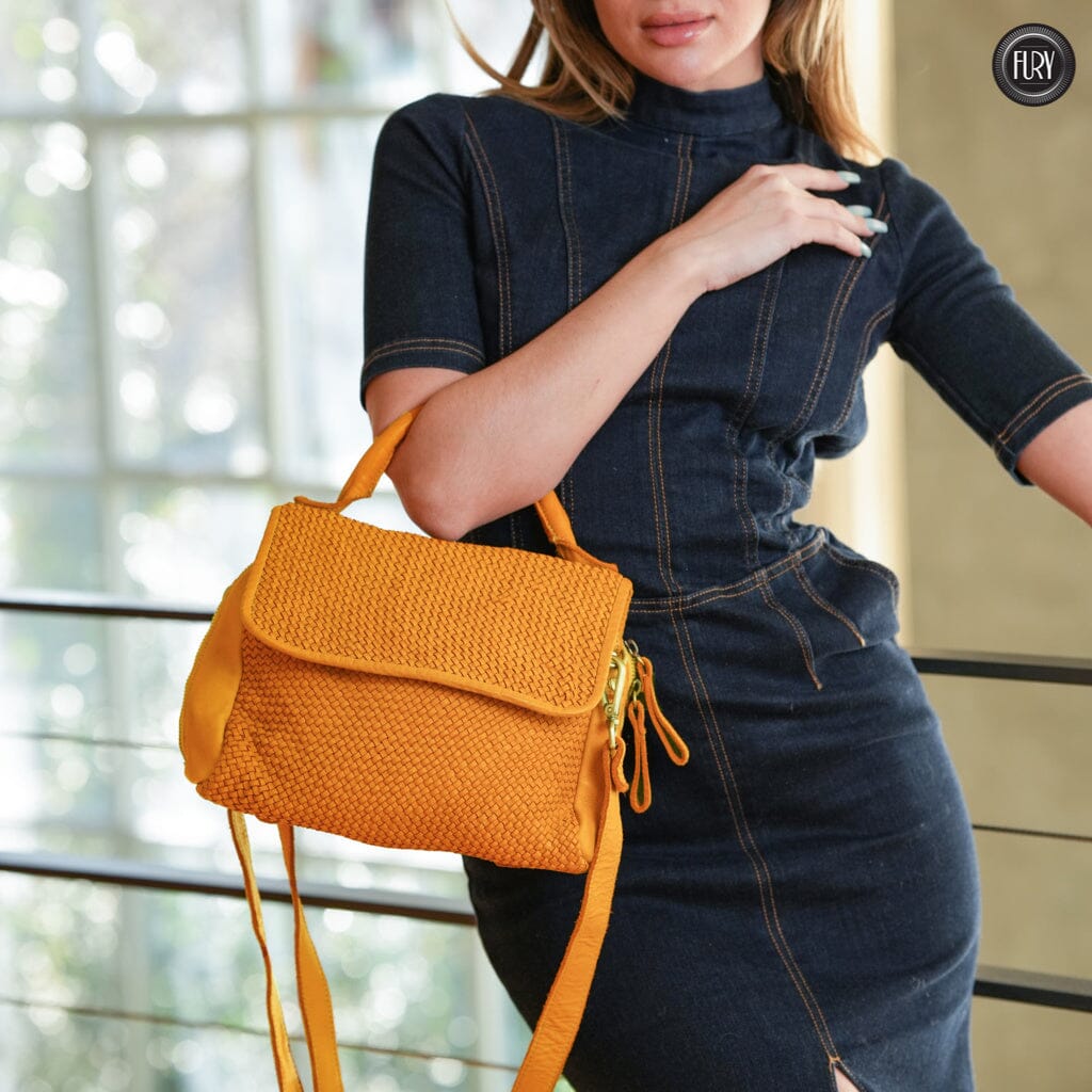 Borsa Siena in pelle intrecciata - Preordine - Fury