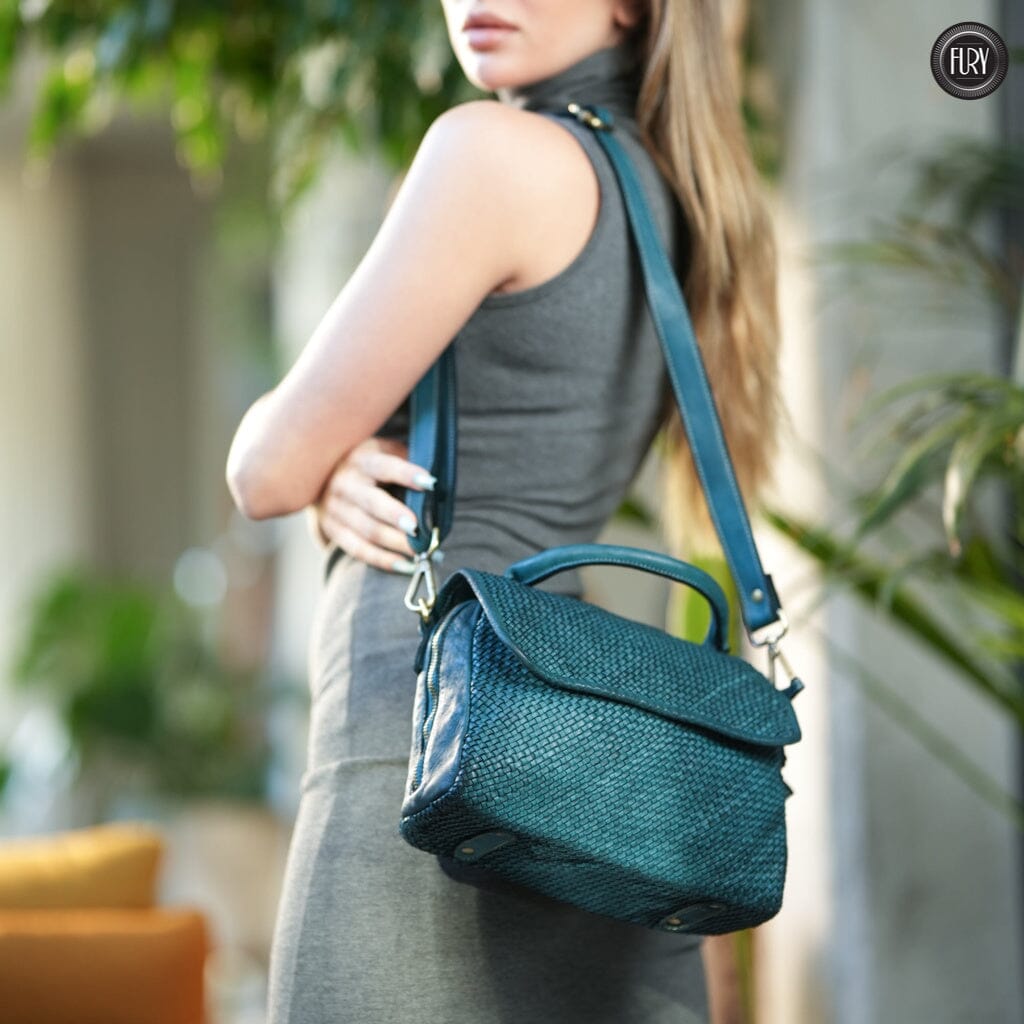 Borsa Siena in pelle intrecciata - Preordine - Fury