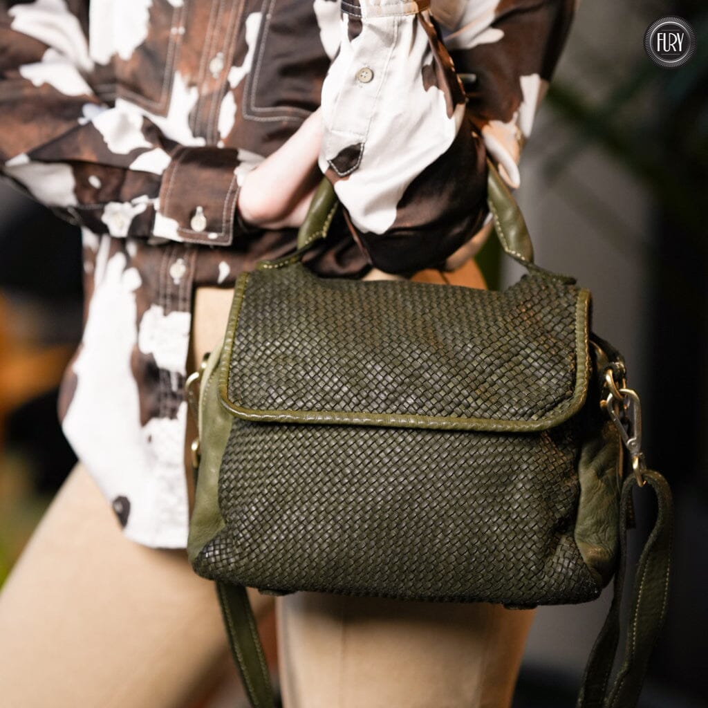 Borsa Siena in pelle intrecciata - Preordine - Fury