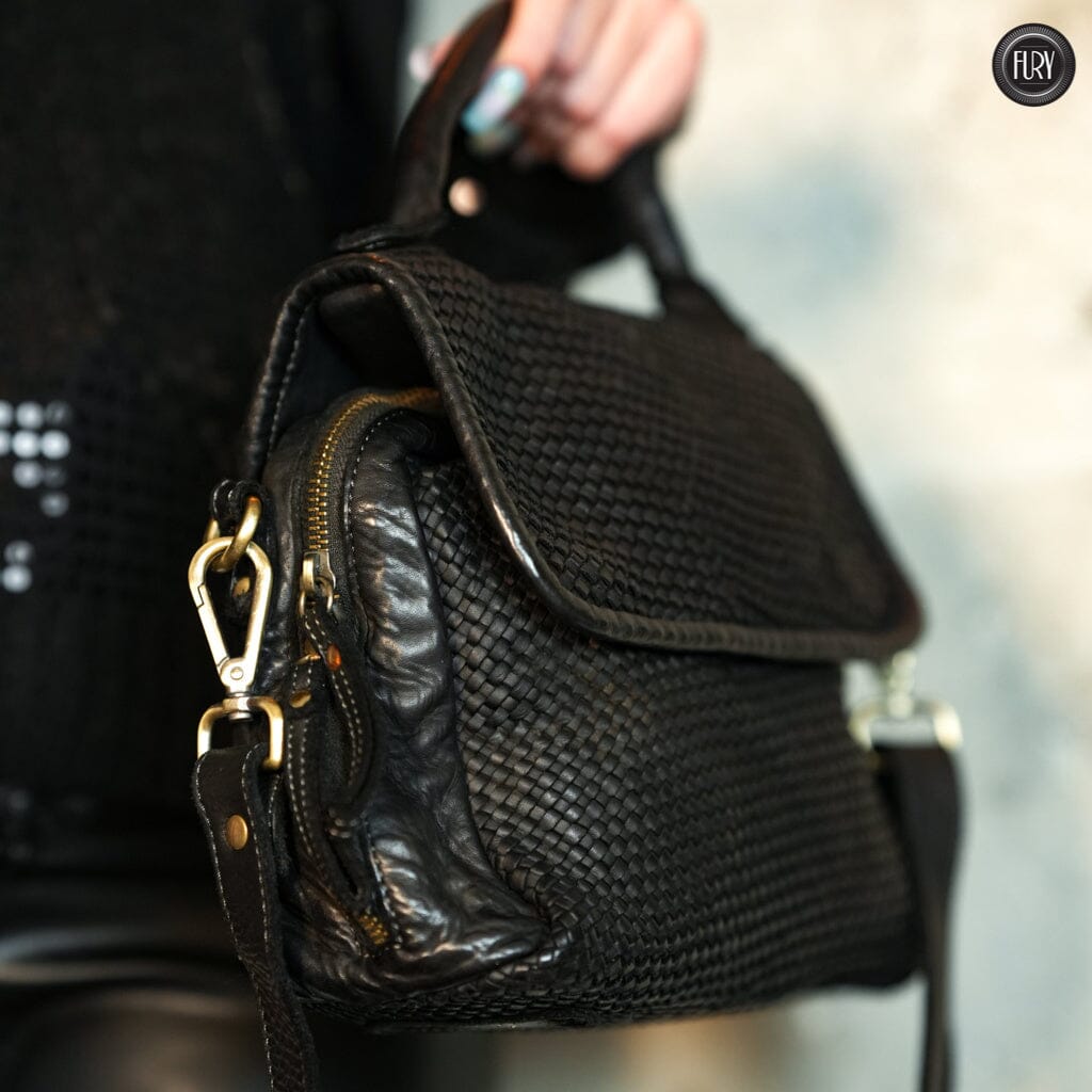 Borsa Siena in pelle intrecciata - Preordine - Fury