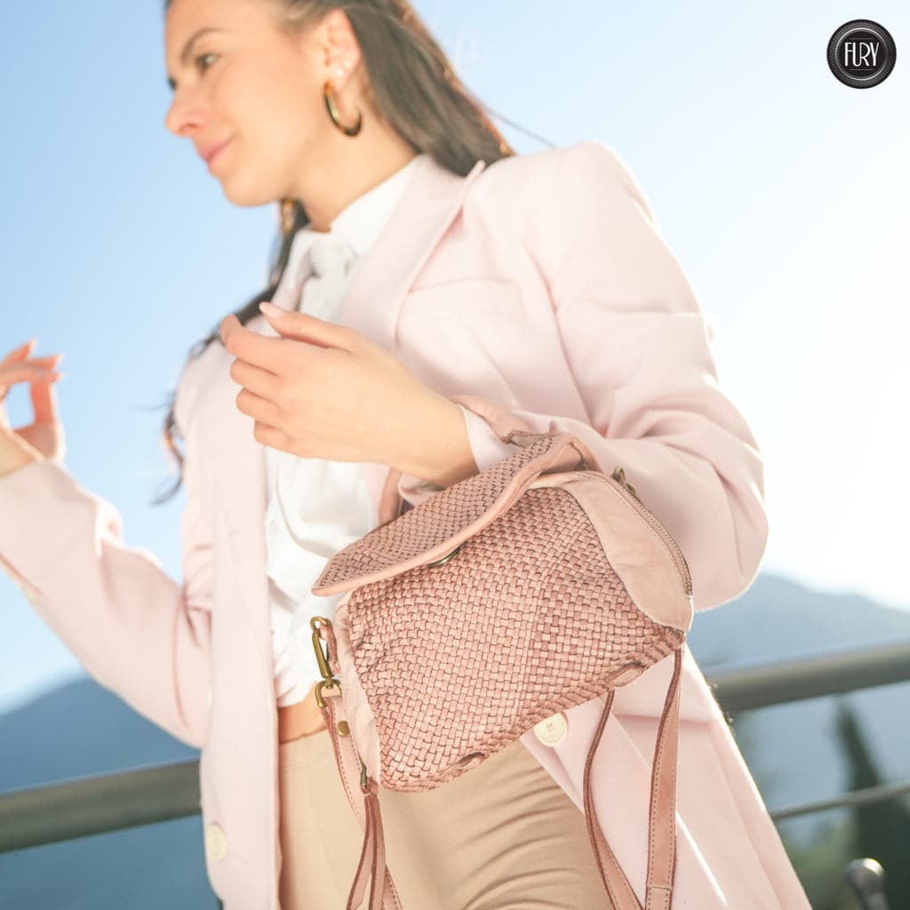 Borsetta Siena in pelle intrecciata - Fury