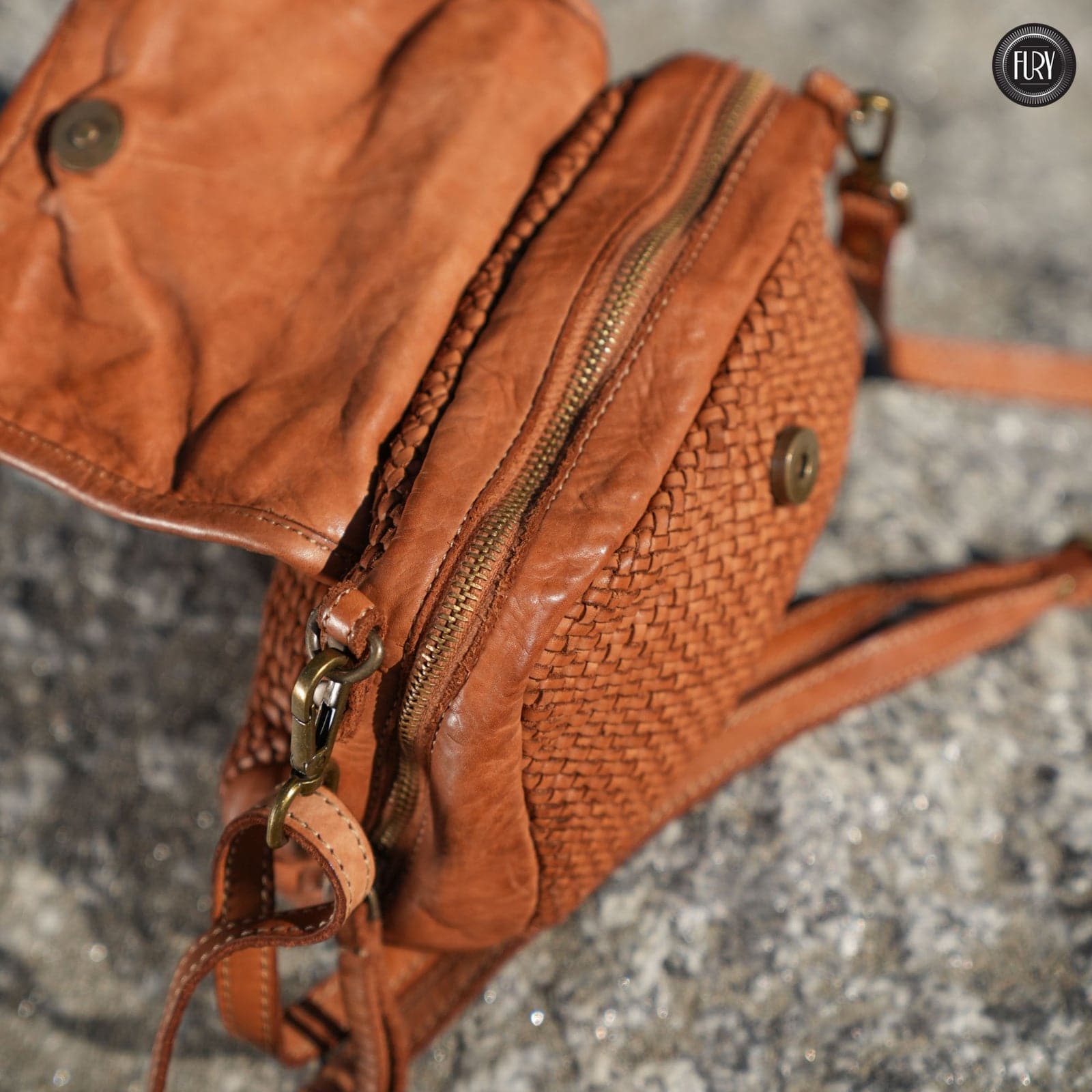 Borsetta Siena in pelle intrecciata - Fury