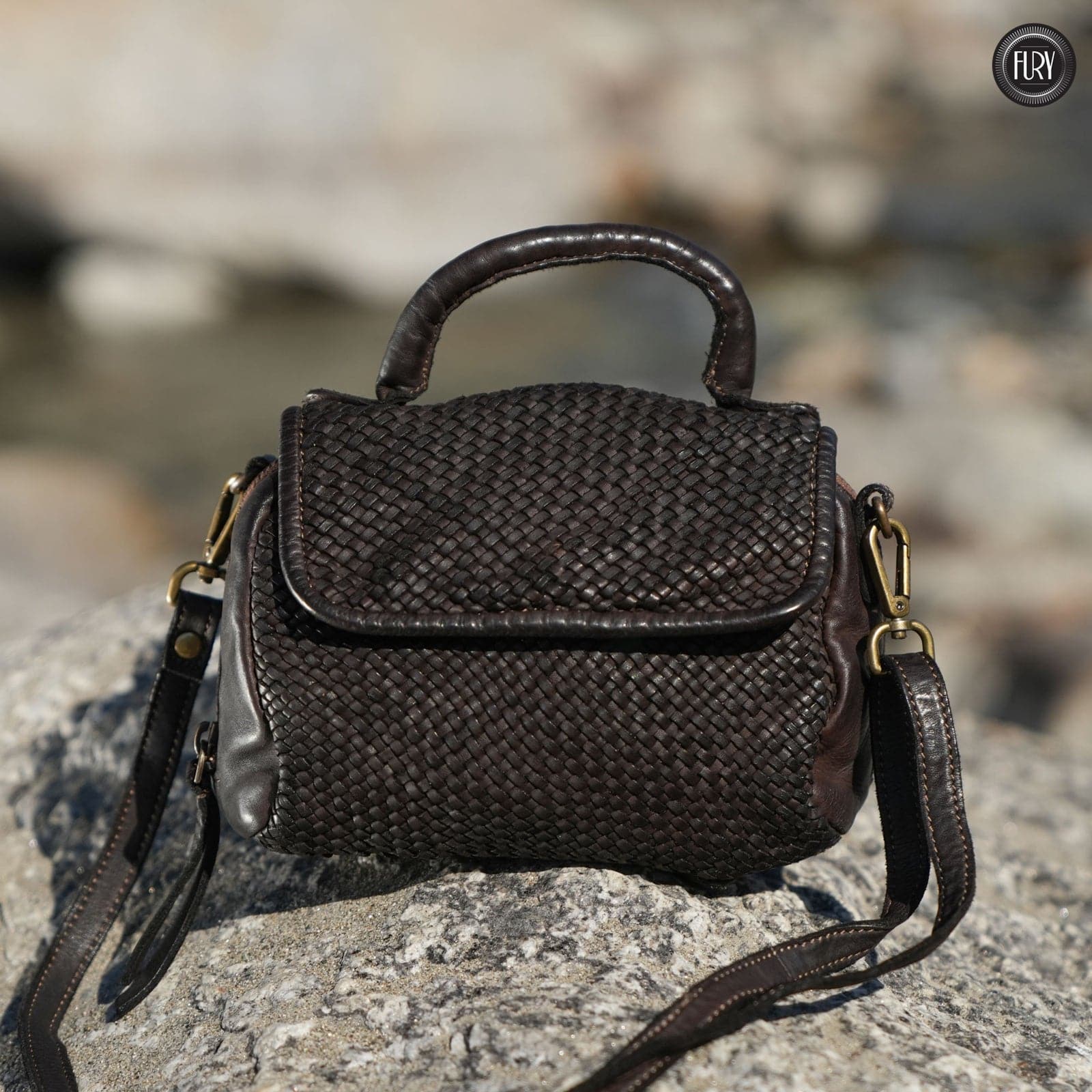 Borsetta Siena in pelle intrecciata - Fury