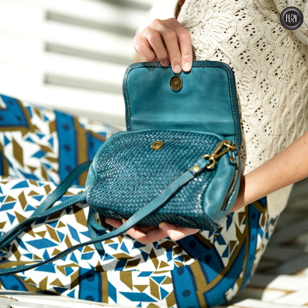 Borsetta Siena in pelle intrecciata - Fury